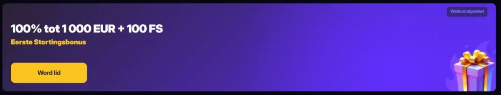 Erste stortingsbonus bij WinOlympia