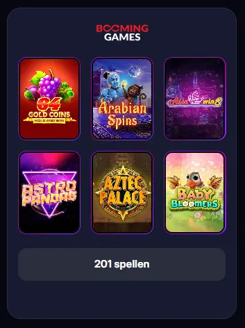 Spellen bij Booming Games